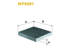 WP9291 (WIX FILTERS) Фильтр салона угольныйMitsubishi Outlander 15-21 Lexus GS 05-11 Toyota Camry 06-11