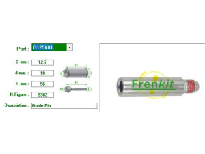 G125601 (FRENKIT) Направляющая суппорта