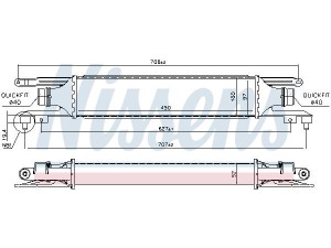 96464 (NISSENS) Радіатор інтеркулераOpel Corsa D 06-15