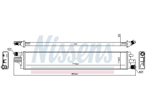 630794 (NISSENS) Радіатор інтеркулераRenault Master III 10- Nissan NV400 10-21 Opel Movano B 10-21