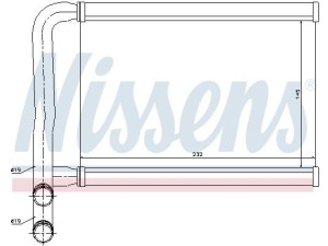 77631 (NISSENS) Радиатор печкиHyundai Accent 06-10