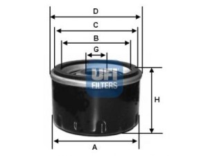 23.129.02 (UFI) Фильтр масляныйOpel Astra G 98-05 Chevrolet Lacetti 04-13 Daewoo Lanos 97-20