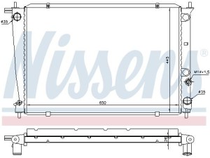 67039 (NISSENS) Радиатор основнойHyundai H-1 97-04 Hyundai H-1 07-21 Hyundai H-1 04-07