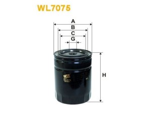 WL7075 (WIX FILTERS) Фильтр масляный