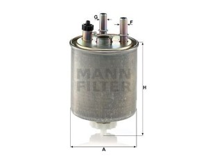 WK9022 (MANN-FILTER) Фильтр топливный под датчикRenault Kangoo 08-17 Renault Latitude 10-15 Renault Laguna III 07-15