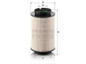 PU936/2X (MANN-FILTER) Фильтр топливныйVW Caddy III 04-15 Audi A3 03-12 Skoda Octavia A5 04-13