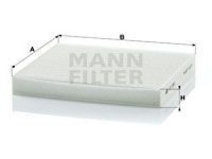 CU2362 (MANN-FILTER) Фильтр салонаHyundai Sonata NF 04-09 Hyundai Santa Fe 06-12 Kia Magentis 05-10