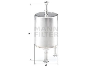 WK720/4 (MANN-FILTER) Фильтр топливныйAudi A8 02-10 Audi A4 04-08 SEAT Exeo 08-13