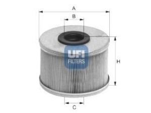 26.686.00 (UFI) Фільтр паливнийRenault Megane I 96-03 Renault Clio II 98-05 Renault Kangoo 97-07