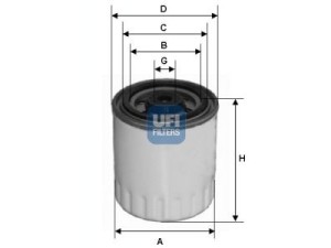 24.321.00 (UFI) Фильтр топливныйMercedes-Benz Sprinter 901-905 95-06 Mercedes-Benz G-Class W463 90-18 SsangYong Rexton 01-06