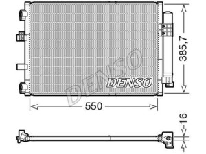 DCN10043 (DENSO) Радиатор кондиционераFord C-MAX 10-19 Ford Focus III 11-18