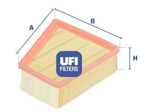 30.133.00 (UFI) Фильтр воздушныйVW Polo 02-09 Skoda Fabia II 07-14 SEAT Ibiza 09-17