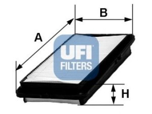 30.347.00 (UFI) Фильтр воздушныйFiat Sedici 06-14 Suzuki SX-4 06-14