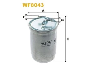 WF8043 (WIX FILTERS) Фильтр топливныйVW Polo 81-94 Honda Accord CG/СH 98-02 Land Rover Freelander 96-06