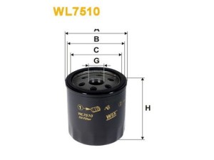 WL7510 (WIX FILTERS) Фильтр масляныйFord Focus III 11-18 Volvo V70 07-16 Range Rover Sport 13-22