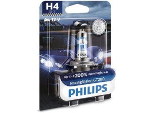 12342RGTB1 (PHILIPS) Лампа фари галогенна 12V 60/55W H4 +200%VW Transporter T5 03-15 Audi A3 96-03 Skoda Fabia II 07-14