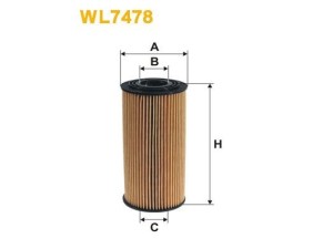 WL7478 (WIX FILTERS) Фильтр масляныйHyundai Santa FE 12-18 Hyundai Santa Fe 06-12 Kia Sportage 10-15