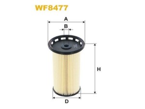 WF8477 (WIX FILTERS) Фильтр топливный вставкаVW Golf VI 09-14 Audi A3 12-22 Skoda Octavia A7 13-19