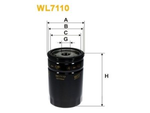 WL7110 (WIX FILTERS) Фильтр масляныйBMW 3 E30 81-94