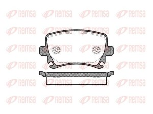 1031.00 (REMSA) Колодки тормозные дисковые задниеVW Passat B7 10-15 Audi A4 04-08 Skoda Octavia A7 13-19