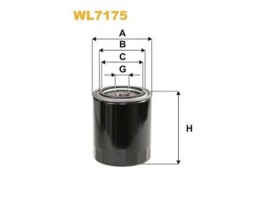 WL7175 (WIX FILTERS) Фильтр масляныйToyota Land Cruiser Prado 120 03-09 Ford Ranger 00-06 Mazda B-Series 98-06