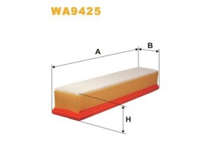 WA9425 (WIX FILTERS) Фильтр воздушныйRenault Logan 04-13 Nissan Almera N16 00-06 Dacia Logan 04-12