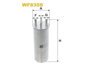 WF8358 (WIX FILTERS) Фильтр топливныйVW Touareg 02-10 VW Transporter T6 16- VW Transporter T5 03-15