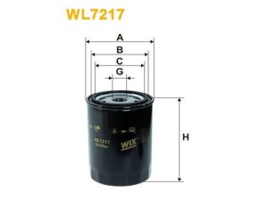 WL7217 (WIX FILTERS) Фильтр масляныйVW Transporter T4 90-03 Ford Galaxy 94-06 SEAT Toledo I 91-99