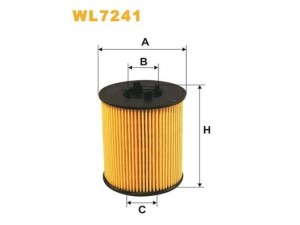 WL7241 (WIX FILTERS) Фильтр масляныйOpel Vectra C 02-08 Opel Astra G 98-05 SAAB 9-3 02-11