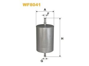 WF8041 (WIX FILTERS) Фильтр топливныйVW Transporter T5 03-15 Audi A4 04-08 Skoda Octavia Tour 96-10