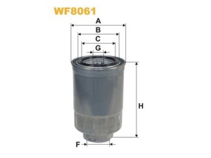 WF8061 (WIX FILTERS) Фильтр топливныйToyota Avensis 03-10 Ford Ranger 00-06 Nissan Pickup Navara D22 97-05