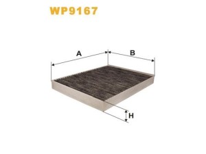 WP9167 (WIX FILTERS) Фильтр салона угольныйVW Transporter T5 03-15 Audi Q7 05-15 Porsche Cayenne 02-10