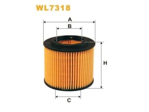 WL7318 (WIX FILTERS) Фильтр масляныйVW Polo 09-18 Skoda Fabia II 07-14 SEAT Ibiza 09-17