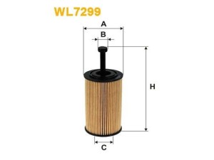 WL7299 (WIX FILTERS) Фильтр масляный вставкаPeugeot 206 98-12 Peugeot 307 01-11 Citroen Berlingo 96-08