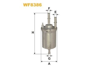 WF8386 (WIX FILTERS) Фильтр топливныйVW Passat B7 10-15 Audi A3 03-12 Skoda Octavia A5 04-13