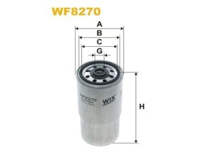 WF8270 (WIX FILTERS) Фильтр топливныйBMW 5 E39 97-04 Land Rover Freelander 96-06 Rover 75 99-05