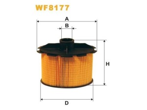 WF8177 (WIX FILTERS) Фильтр топливныйFiat Scudo 95-07 Peugeot 206 98-12 Citroen Berlingo 96-08