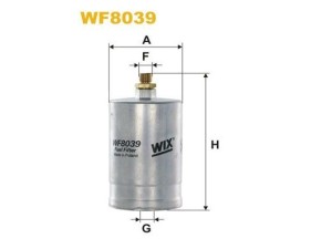 WF8039 (WIX FILTERS) Фильтр топливныйMercedes-Benz E-Class W124 84-95 Mercedes-Benz 190 (W201) 82-93