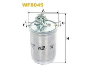 WF8045 (WIX FILTERS) Фильтр топливныйVW Transporter T4 90-03 Ford Galaxy 94-06 SEAT Toledo I 91-99