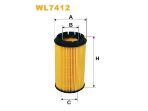 WL7412 (WIX FILTERS) Фильтр масляныйHyundai Trajet FO 00-08 Hyundai Santa FE 00-06