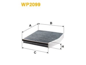 WP2099 (WIX FILTERS) Фильтр салонаMercedes-Benz GLA X156 13-20 Mercedes-Benz A-Class W176 12-18 Infiniti Q30 16-19