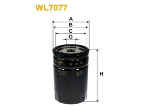 WL7077 (WIX FILTERS) Фильтр масляныйFord Transit 00-06 Mazda CX-9 06-15 Jeep Grand Cherokee 05-10