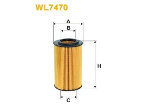 WL7470 (WIX FILTERS) Фильтр масляныйMercedes-Benz Sprinter 906 06-18 Infiniti Q30 16-19 Jeep Compass 06-16