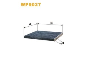 WP9027 (WIX FILTERS) Фильтр салона угольныйLexus RX 09-15 Toyota Prius 09-17 Subaru Legacy 03-09