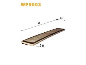 WP9003 (WIX FILTERS) Фильтр салона угольныйBMW 3 E46 99-05 BMW X3 E83 04-10