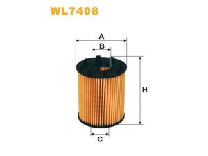 WL7408 (WIX FILTERS) Фильтр масляныйFord Ka 08-16 Fiat Doblo 09-15 Opel Astra H 04-14