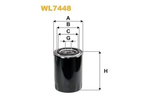 WL7448 (WIX FILTERS) Фільтр маслянийVW Passat B5 96-05 Audi A4 04-08 Skoda Superb 01-08