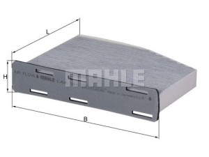 LAK181 (MAHLE) Фильтр салона угольныйVW Passat B7 10-15 Audi A4 04-08 Skoda Octavia A5 04-13