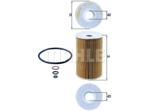 OX127/1D (KNECHT) Фильтр масляныйBMW 3 E36 93-99 BMW 3 E30 81-94 BMW 3 E46 99-05