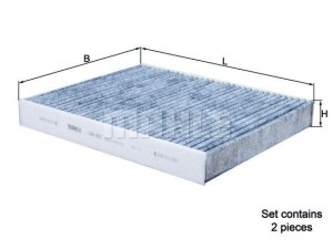 LAK 467/S (KNECHT) Фильтр салона угольныйRenault Megane III 09-16 Hyundai Elantra HD 06-11 Ford Focus III 11-18